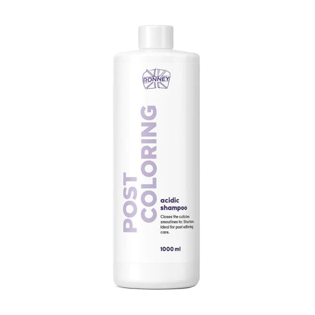Кислотний шампунь Ronney Post Coloring Acidic Shampoo для фарбованого волосся, 1 л